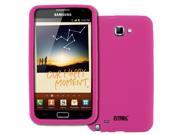 EMPIRE Samsung Galaxy Note I9220 Hot Pink Silicone Skin Case Cover [EMPIRE Packaging]