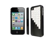 iPhone 4S Case EMPIRE Slim Fit Studded Diamond Bling Glossy Black Case for Apple iPhone 4 4S