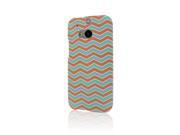MPERO SNAPZ Series Rubberized Case for The All New HTC One M8 Mint Chevron