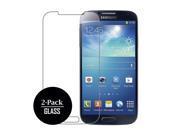 Samsung Galaxy S4 Screen Protector Covers 2 Pack Bubble Free Oleophoic Coated Tempered GLASS MPERO