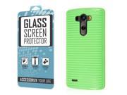 G3 Case Tempered GLASS Screen Protector Combo Neon Green Slim Fit TPU Case