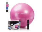 Dyna Pro Exercise Ball with Pump Pink 65cm Exercising Yoga Fitness Home Gym Workout Training