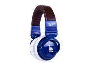 BiGR Audio MLB Licensed Over Ear Headphones Mic Cable Los Angeles Dodgers