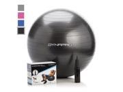 Dyna Pro Exercise Ball with Pump Black 55cm Yoga Exercising Fitness Workouts Home or Gym Use
