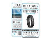 Ripclear Fitbit Charge 2 Wristband Smartwatch Screen Protector Kit - Scratch-Resistant, All-Weather Protection, Crystal Clear - 2-Pack