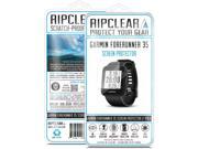 Ripclear Garmin Forerunner 35 Smartwatch Screen Protector Kit - Scratch-Resistant, All-Weather Protection, Crystal Clear - 2-Pack