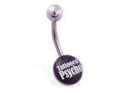 Logo belly button ring Tattooed Psycho
