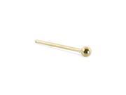 9K yellow gold nose stud with 1.5mm ball