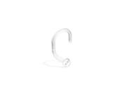 Clear nose screw nostril piercing retainer with dome 18 ga