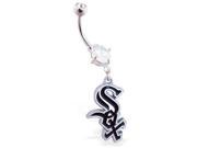 Chicago White Sox official licensed major league baseball belly ring