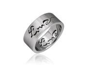 316L Stainless Steel LOVE Ring Ring Size 6