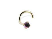 14K Gold Nose Screw with Genuine 2mm Round Cabochon Rhodolite, 20 Ga,Gold color:Yellow gold 14K Gold Nose Screw with Genuine 2mm Round Cabochon Rhodolite, 20 Ga,Gold color:Yellow gold