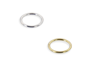 14K Gold Seamless Ring 18 Ga Diameter 1 4 6mm Gold color White gold