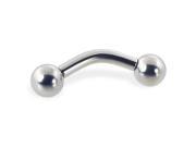 Steel ball curved barbell 10 ga Length 9 16 14mm Ball size 5 32 4mm