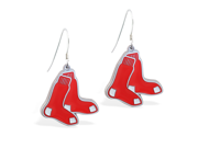 MsPiercing Sterling Silver Earring with offical licensed MLB charms Boston Red Sox