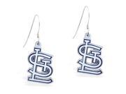 MsPiercing Sterling Silver Earring with offical licensed MLB charms St. Louis Cardinals