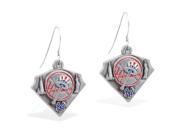 MsPiercing Sterling Silver Earring with offical licensed MLB charms New York Yankees