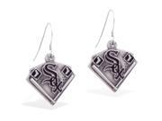MsPiercing Sterling Silver Earring with offical licensed MLB charms Chicago White Sox