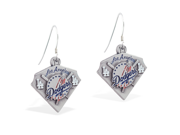 MsPiercing Sterling Silver Earring with offical licensed MLB charms Los Angeles Dodgers