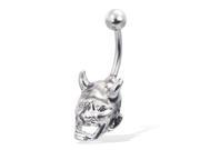 Devil belly button ring