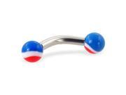 Pepsi ball curved barbell 10 ga Length 5 8 16mm Ball size 1 4 6mm