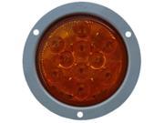 4 LED Amber Flange Mount Truck Trailer Stop Tail Turn