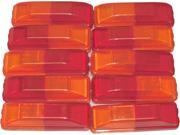10 Pack of Amber Red Fender Mount Clearance Marker Lights for Trucks
