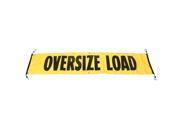 84 x 18 Oversize Load Vinyl Sign Banner with Bungee Cords and Hooks