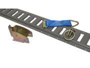 6 Pieces of Painted Grey E Track with Tie Downs for Interior Trailers