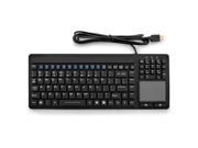 Silicone Slim Waterproof USB Full Size Keyboard Touchpad KB 107 by DSI