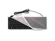 Waterproof Industrial Medical USB Keyboard with Clear Silicon Keyboard Cover