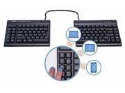 Kinesis Freestyle2 Blue Multichannel Bluetooth Keyboard for Mac with 20 seperation