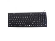 Industrial Silicone Full Size Backlit Keyboard – IKB106BL with IP68