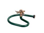 Orbit Brass Impulse Impact Sprinkler Head on Metal Ring Lawn Sprinklers 58109