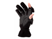 Freehands Mens Fleece Gloves Black Large