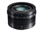Panasonic LUMIX G Leica DG Summilux 15mm f 1.7 Lens Black