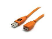 Tether Tools 15 Ft TetherPro USB 3.0 Male A to Micro B Cable Hi Visibility Ora