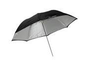 Westcott 43 In. Collapsible Optical White Satin Umbrella with Removable Black C