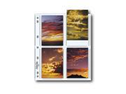 Print File Archival Photo Pages Holds Eight 3.5 x 5 Prints Pack of 25