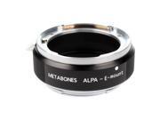 Metabones Alpa Lens to Sony NEX Camera Speed Booster