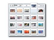 Print File Archival 35mm Slide Pages Holds Twenty 2 x 2 Mounted Transparencies