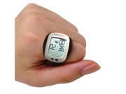 Carepeutic Heart Rate Monitor Ring With Stopwatch Clock and Pedometer