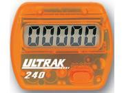 Ultrak 240 Electronic Step Counter Pedometer Orange
