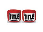 Title Boxing Traditional Weave Handwraps Red