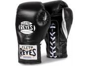 Cleto Reyes Official Lace Up Competition Boxing Gloves 8 oz. Black