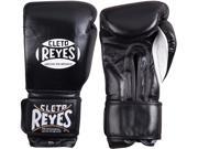 Cleto Reyes Hook and Loop Leather Training Boxing Gloves 12 oz Black