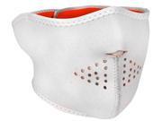 Zan Headgear Neoprene Half Mask White Reversible to Hi Vis Orange