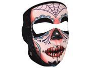Zan Headgear Fleece Lined Neoprene Full Mask Sugar Skull