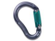Omega Pacific Jake 3 Stage Quik Lok Carabiner Pewter Turquoise