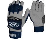 Rawlings Youth Workhorse 950 Series Batting Gloves Large Navy